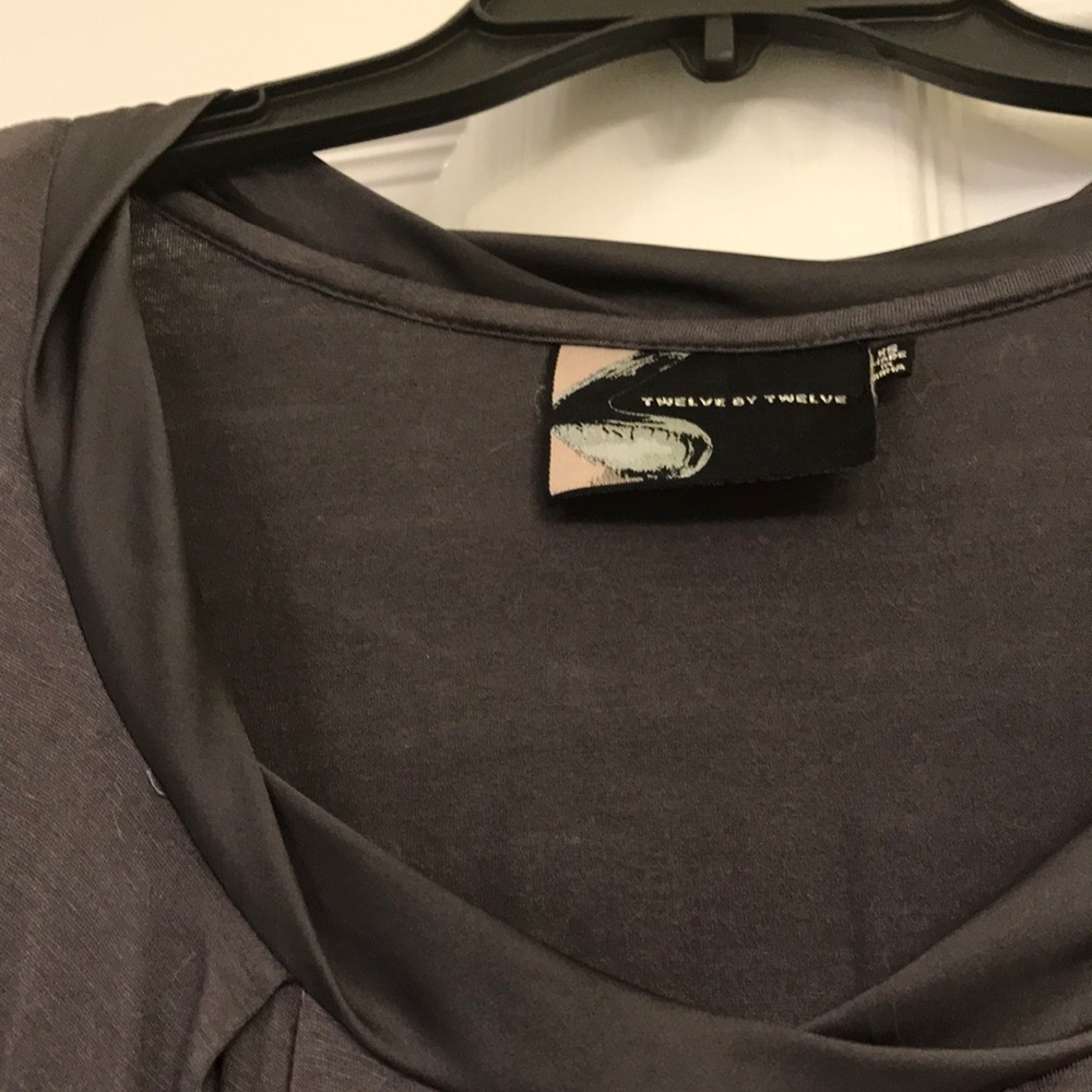 Grey Ruffle Dress - Picture 6 of 7